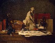 Still Life with Attributes of the Arts, Jean Simeon Chardin